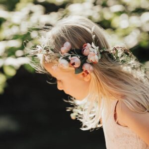 Floral Fall Adjustable Bridal Flower Garland Headband Flower Crown Hair Wreath Halo F-83 (A)