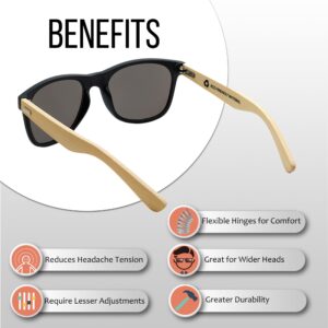 Got Shades Wholesale Bamboo Sunglasses Retro 80's Wood Sunglasses Men-Cool Sunglasses for Men & Women-10 Pack