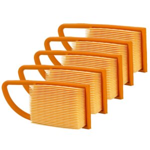 hifrom pack of 5 air filter (with detailed size) compatible with stihl br500 br550 br600 4282-141-0300 4282 141 0300 4282 141 0300b backpack blowers parts