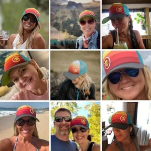 Colorado Trucker Hats for Men & Women - Custom Sunset Fader Style with Snapback, Versatile & Conscious Outdoor Cap, Adult Fit