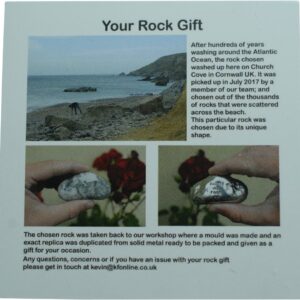 Pirantin 10th Anniversary 100% Tin You are My Rock Gift Idea - Solid Metal Heavy Rock Gift for 10 Year Anniversary