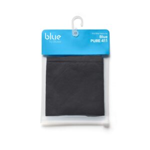 BLUEAIR Blue Pure 411 Black Pre-Filter, Washable Fabric Traps Pollen, Pet Hair & Dust, Dark Shadow