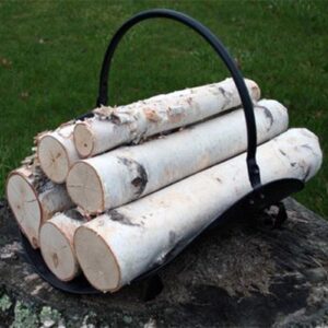 wilson decorative white birch logs, natural bark wood home décor - 15.5-17.5" in length 1.5"-4" dia. (set of 6)