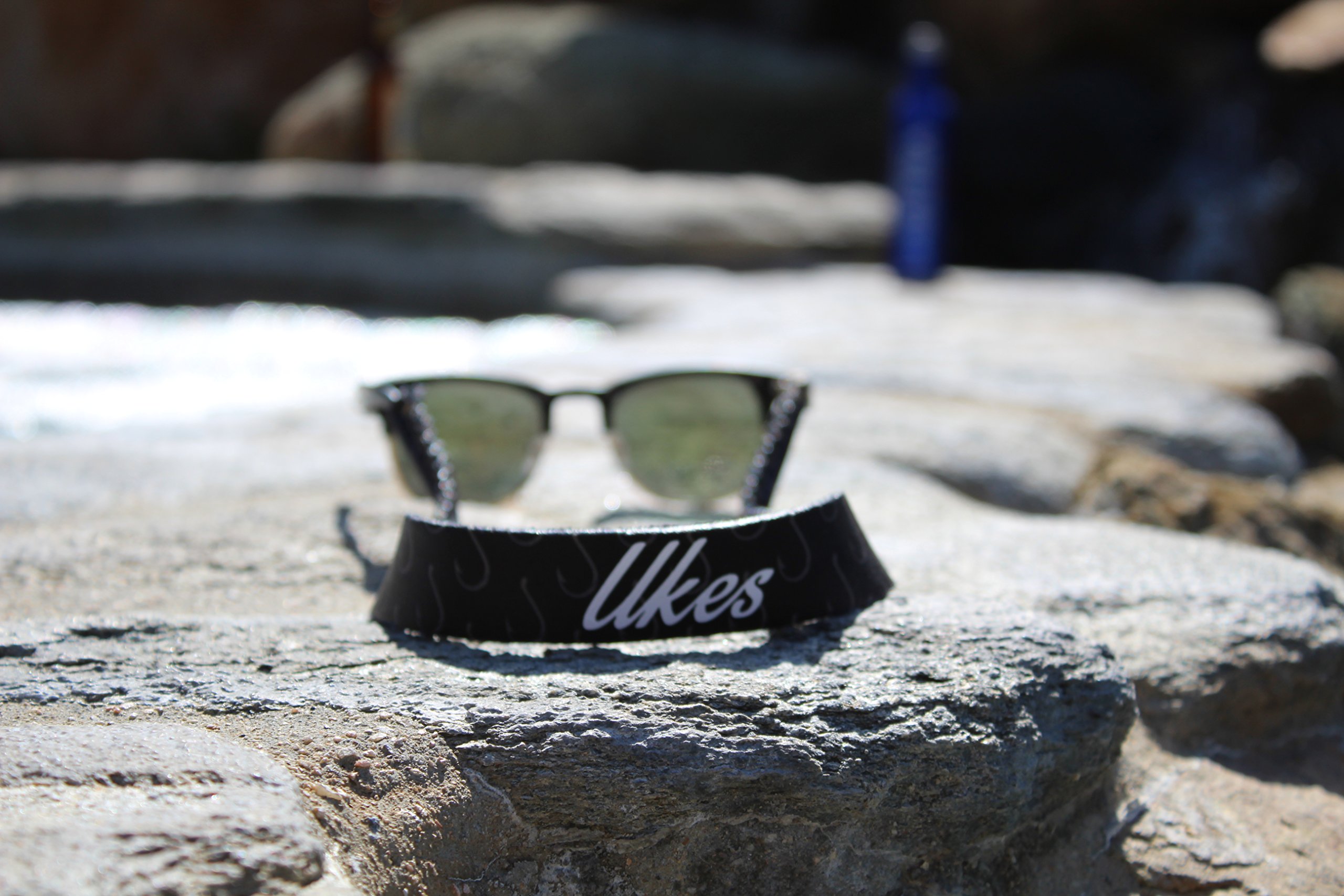 Ukes Premium Sunglass Strap - Durable & Soft Glasses Strap Designed with Floating Neoprene Material - Secure fit for Your Glasses and Eyewear. (The Captain Hooks)