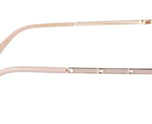 TAHARI womens Th651 Metal UV Protective Crystal Aviator Women s Sunglasses Wear Year Round Elegant Gifts for Women 63, Gold & Nude, 62 mm US