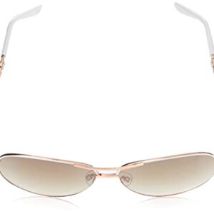 TAHARI womens Th649 Metal UV Protective Aviator Women s Sunglasses Wear Year Round Elegant Gifts for Women 60 mm, Rose Gold & White, 59 mm US