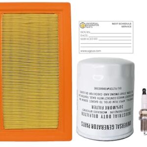 UGP Replacement Maintenance Kit for 14kW-22kW 999cc Standby Generators 2013-Air Filter, Oil Filter and Spark Plugs (Air, Oil and 491055T-U Spark Plugs)