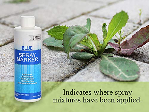 Blue Spray Marker - (8 Ounces) - Weed Spray Dye, Herbicide Dye, Fertilizer Marking Dye, Turf Mark and Blue Herbicide Marker