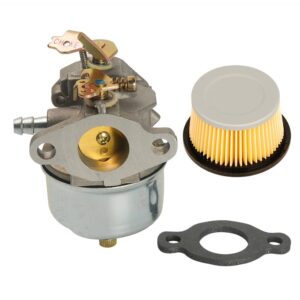 hifrom 631793 631440 carburetor carb kit with 30727 30604 air filter gasket compatible with tecumseh h70 h80 7hp 8hp 9hp snow blower