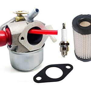 HIFROM New Carburetor Carb Kit with 35066 Air Filter Replacement for Tecumseh LEV100 LEV115 LEV120 Lawn Mower 640026 640026A 640069 640076