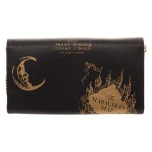 Harry Potter Mischief Managed Foldover With Chain Strap Wallet