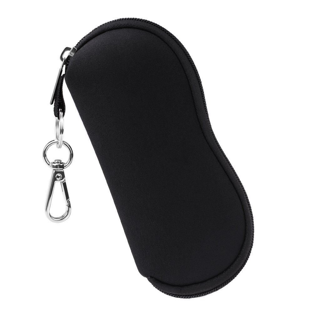 Fintie Glasses Case with Carabiner, Ultra Light Portable Neoprene Zipper Sunglasses Soft Case