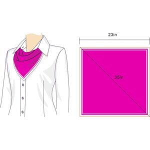 SATINIOR Chiffon Scarf Square Neck Scarf Handkerchief Retro Satin Ribbon Scarf for Women Girls