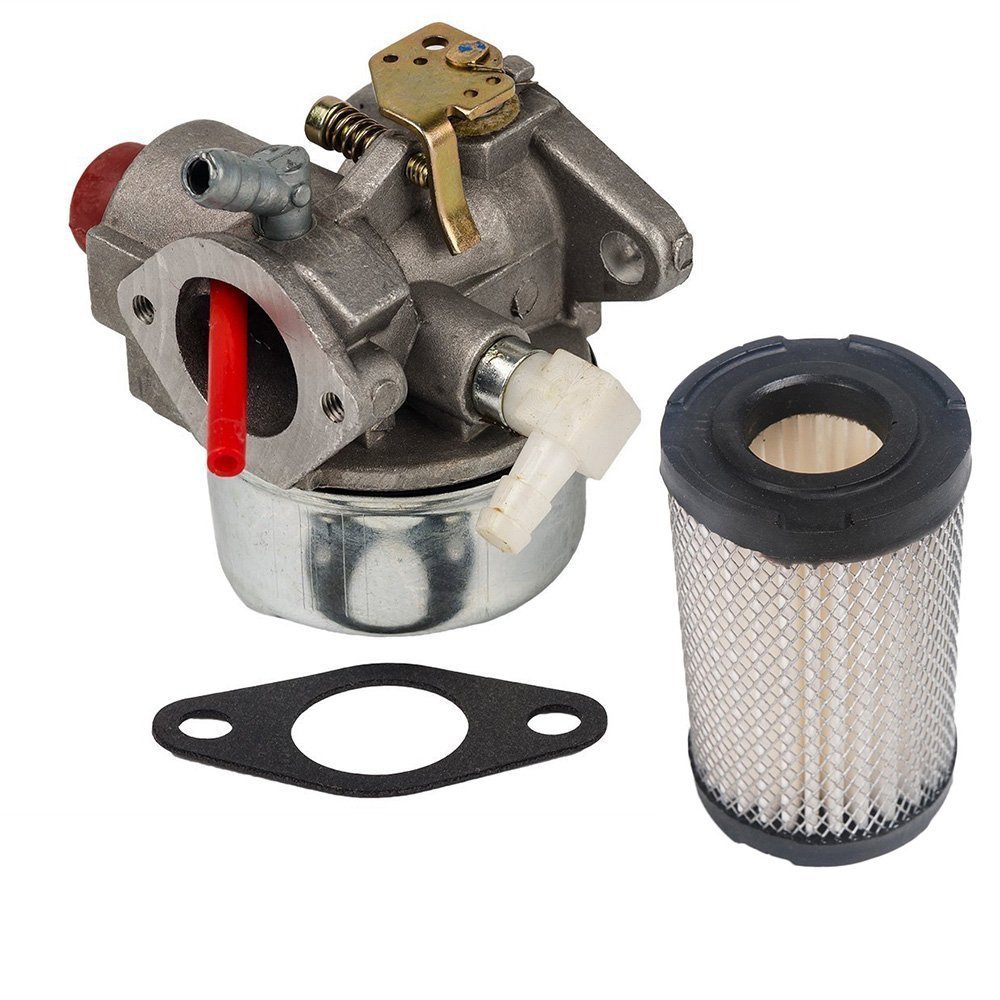 HIFROM New Carburetor Carb Kit with 35066 Air Filter Replacement for Tecumseh LEV100 LEV115 LEV120 Lawn Mower 640026 640026A 640069 640076