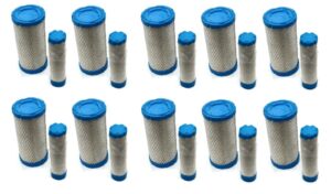 the rop shop (10) air/pre filters cleaners set for exmark/walker zero turn ztr lawn mower