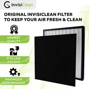 InvisiClean True Hepa Replacement Filter with Activated Carbon Prefilter - Compatible with InvisiClean Aura IC-5018 and Sensa IC-5120 Air Purifiers