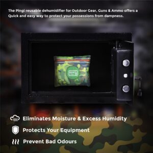 Zarpax Gun Safe Dehumidifier Camouflage - Rechargeable Desiccant Dehumidifier Bags - Reusable & Absorbs Moisture & Humidity - 2x Pack