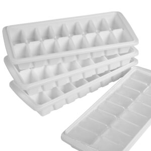 kangaroo ice cube tray(4 pack), ice tray, ice cube trays for freezer, ice mold, ice trays for freezer, ice cube mold, stackable ice cube trays, easy-release plastic ice tray