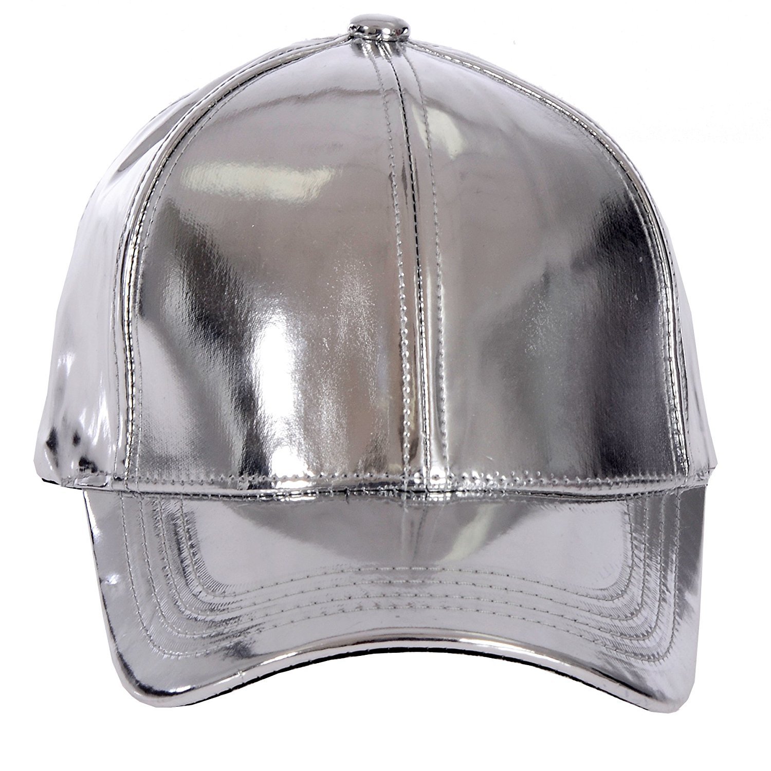 Gary Majdell Sport Unisex Metallic Baseball Cap with Adjustable Strap (Silver)