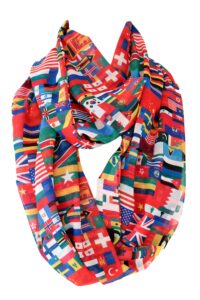 etwoa world flags infinity scarf circle scarf loop scarf