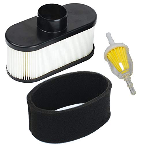 HIFROM Fuel Filter Air Filter with Pre Filter Compatible with FR651V FR691V FR730V FS481V FS541V FS600V FS651V FS691V FS730V 4-Cycle Engine Replace 11013-7047 11013-0752 11013-7046 (1 Set)