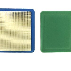 Raisman Air Filter and Pre-Filter Combo Compatible with Briggs 491588 491588S Air Filter Compatible with 491435 491435S Pre-Filter (5-Pack)