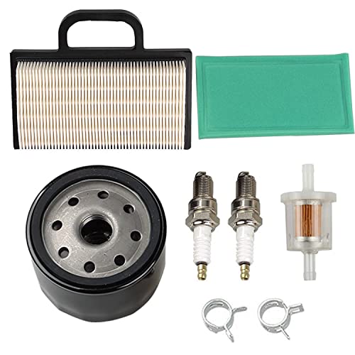 HIFROM 698754 273638 Air Filter 691035 Fuel Filter 696854 Oil Filter Spark Plug replacement for Intek Extended Life Series V-Twin 18-26 HP Lawn Mower