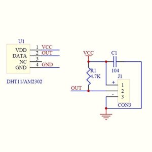 HiLetgo 2pcs DHT22/AM2302 Digital Temperature And Humidity Sensor Module Temperature Humidity Monitor Sensor Replace SHT11 SHT15 for Arduino Electronic Practice DIY