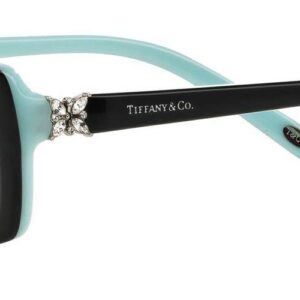 Tiffany & Co. TF 2091-B Women Rectangle Eyeglasses RX - able Frame (Black Blue 8055, 53)