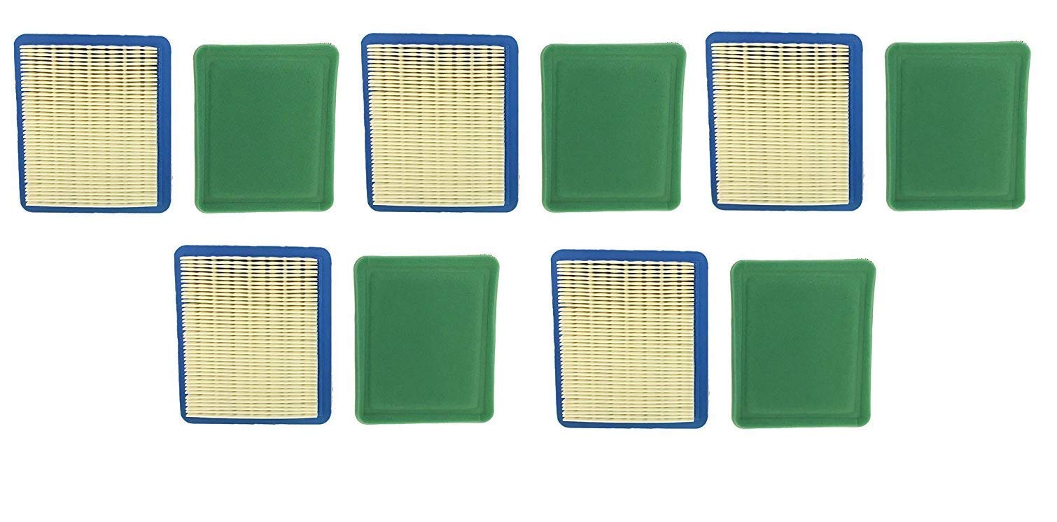 Raisman Air Filter and Pre-Filter Combo Compatible with Briggs 491588 491588S Air Filter Compatible with 491435 491435S Pre-Filter (5-Pack)