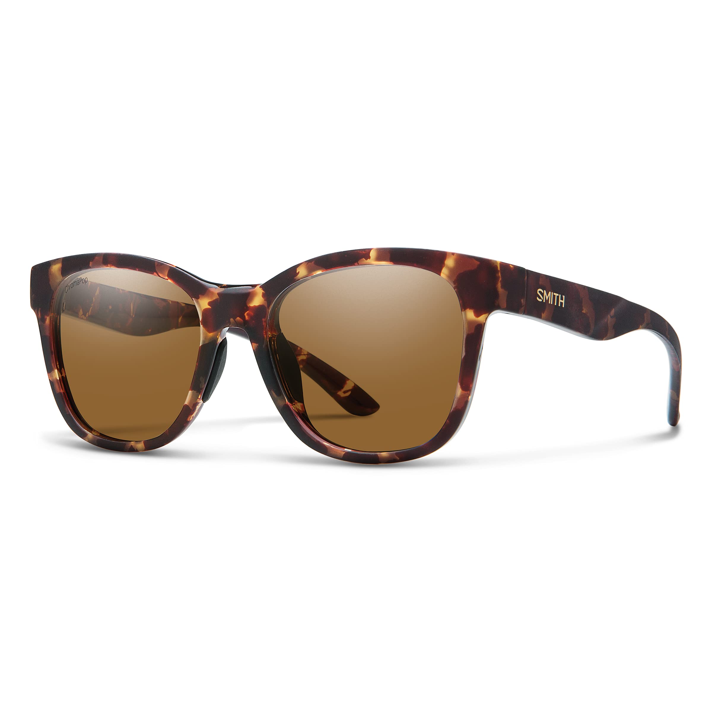 SMITH Caper Lifestyle Sunglasses - Matte Tortoise | Chromapop Polarized Brown