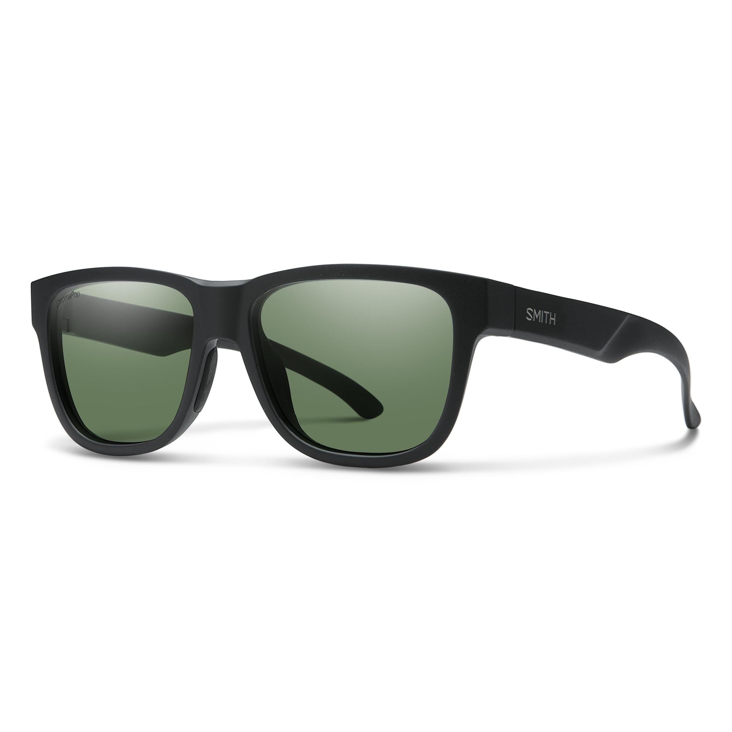 SMITH Lowdown Slim 2 Sunglasses – Performance Sports Active Sunglasses For Running or Everyday Wear – For Men & Women – Matte Black + Grey Green ChromaPop Polarized Lenses