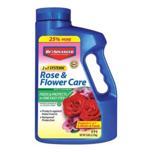 bioadvanced 2-in-1 systemic rose and flower care, granules for insects, 5 lb