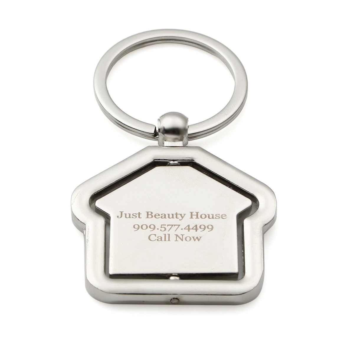 10-Pack Personalized House Design Key Chains 360 Degree Rotational Keychains by OnePlace Gifts