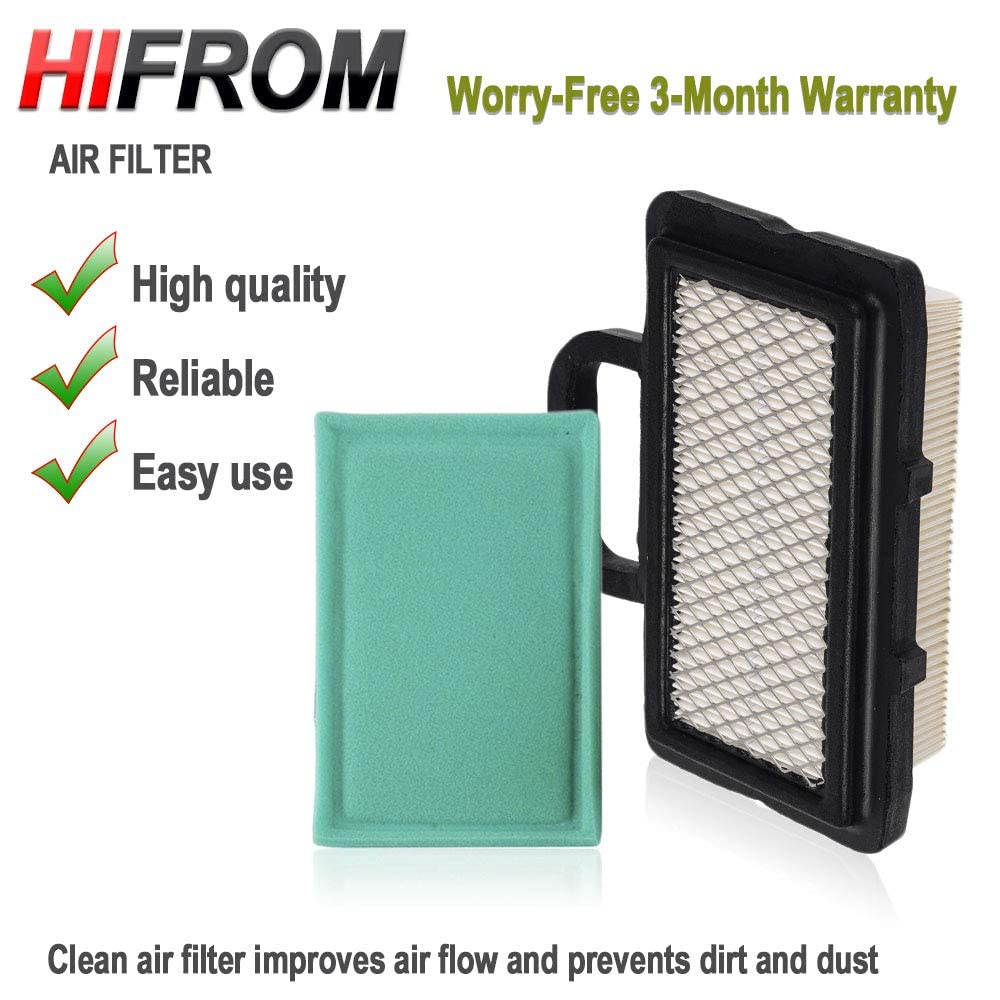 HIFROM Flat Air Filter Pre Filter Replacement for 792101 273638S 672772 671231 5408 5408H 273238 Replacement fits Intek V-Twin Engines 16-27 HP (Pack of 1)