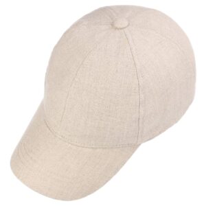 Lipodo Linen Cap Women/Men Beige One Size