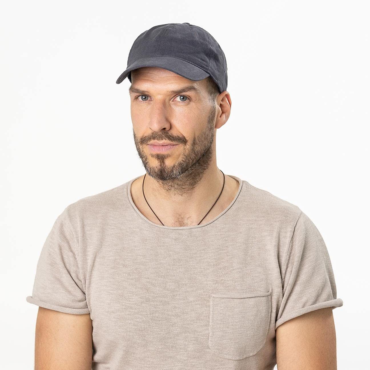 Lipodo Linen Cap Women/Men Beige One Size