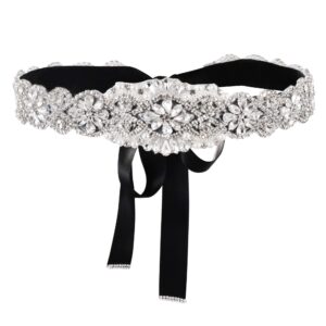 yanstar bridal belt for women dress,wedding dress belt for bride gold rhinestone sash wedding belt