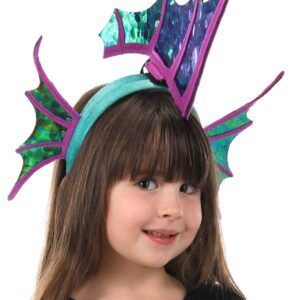 Seahorse Shimmer Sparkle Fin Headband - Velvet Fabric with Felt Wings, Lightweight and Comfortable