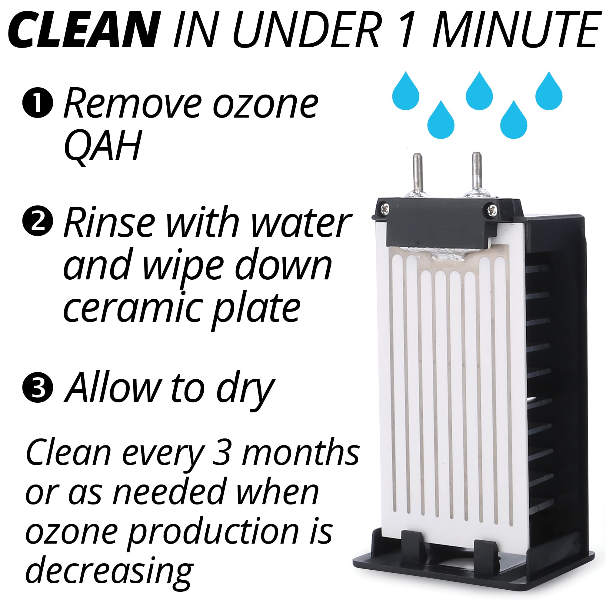 Alpine Air Ozone Generator 5000-10000 mg/h Adjustable Ozone Machine Odor Removal Double O3 Residential & Commercial Grade Odor Eliminator, Ozone Generator for Car, Home, Smoke, Hotels, Farms and Pets