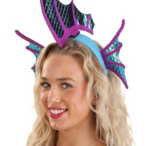 Seahorse Shimmer Sparkle Fin Headband - Velvet Fabric with Felt Wings, Lightweight and Comfortable