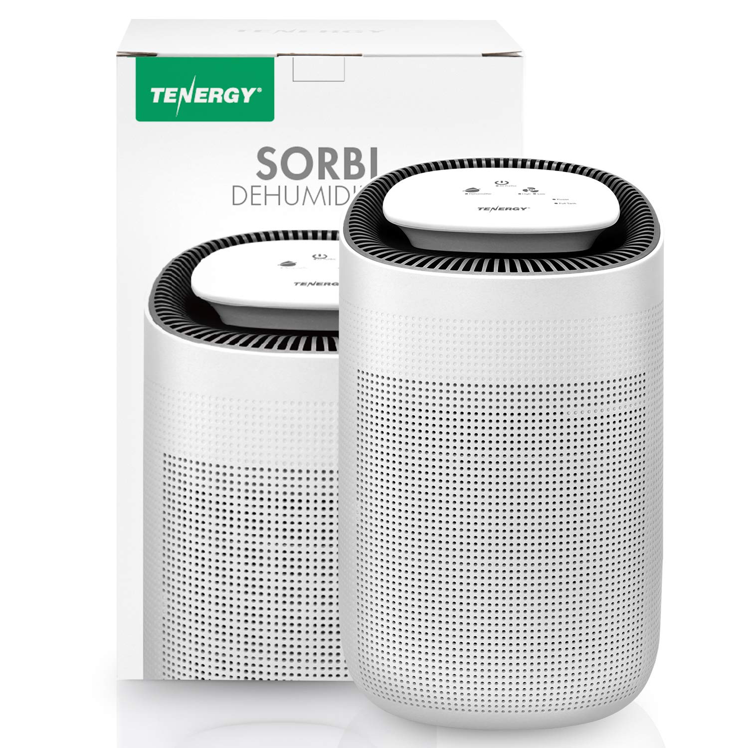 Tenergy Sorbi 1000ml Air Dehumidifier w/Air Purifying Function, True HEPA Filter, Auto Shutoff, Touch Control Adjustable Air Speed, Ultra-Quiet, Ideal for Closets and Bathrooms