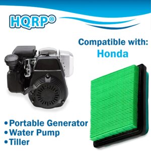 HQRP 2-Pack Flat Filter Cartridge with Pre-Filter Replacement for Honda 17211-ZLA-003, 17211-ZE8-000, 17211-ZL8-023, 17211-z8b-901, GXV57, 003, 013, 023 Cleaner Element for Lawn Mowers