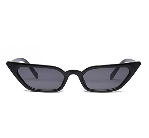 W&Y YING Small Cat Eye Sunglasses for Men and Women Skinny Retro Frame Y2K Shades Trendy Fun Fashion Glasses