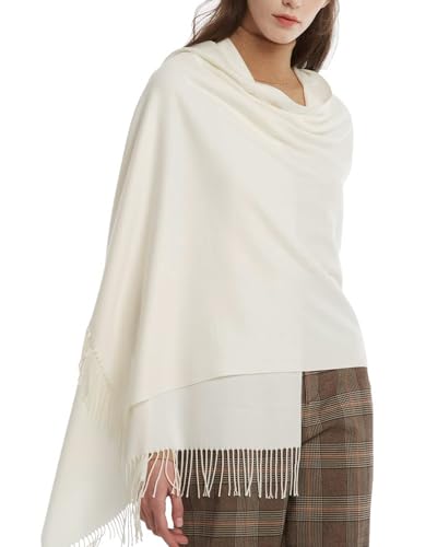 FURTALK Womens Pashmina Shawl Wraps Cashmere Feel Winter Scarf Soft Warm Blanket