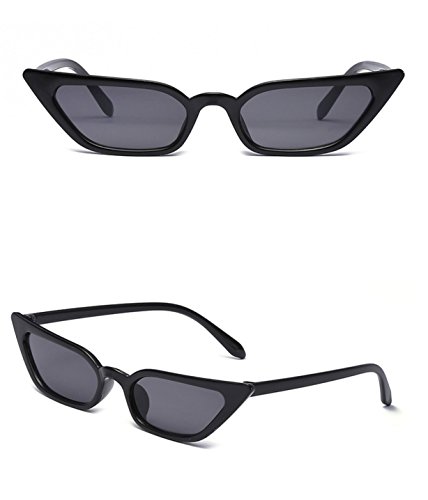 W&Y YING Small Cat Eye Sunglasses for Men and Women Skinny Retro Frame Y2K Shades Trendy Fun Fashion Glasses