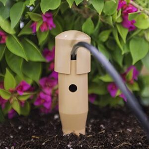 14 in. DEEP DRIP Plant Watering Stake (3 Pack) (Tan) | UV-Protected ABS Plastic Deep Root Irrigation Spike for Yard Plants, Shrubs, Vines