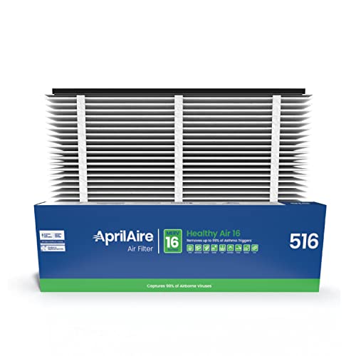 AprilAire 516 Replacement Filter for AprilAire Whole House Air Purifiers - MERV 16, Allergy, Asthma, & Virus, 31x28x4 Air Filter (Pack of 1)