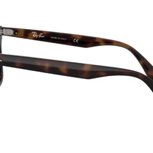 Ray-Ban Rb4440n Blaze Wayfarer Square Sunglasses, Light Havana/Brown Gradient Dark Brown, 41 mm