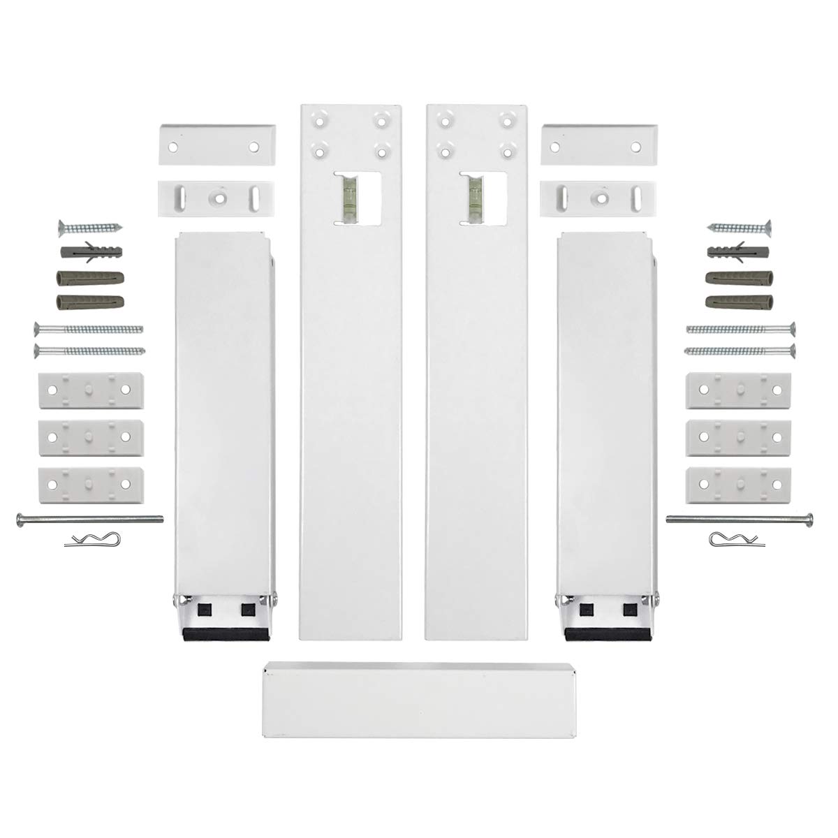 Qualward Air Conditioner Bracket Window AC Support Brackets - Heavy Duty with 2 Arms, Up to 180 lbs for 12000 to 24000 BTU AC Units